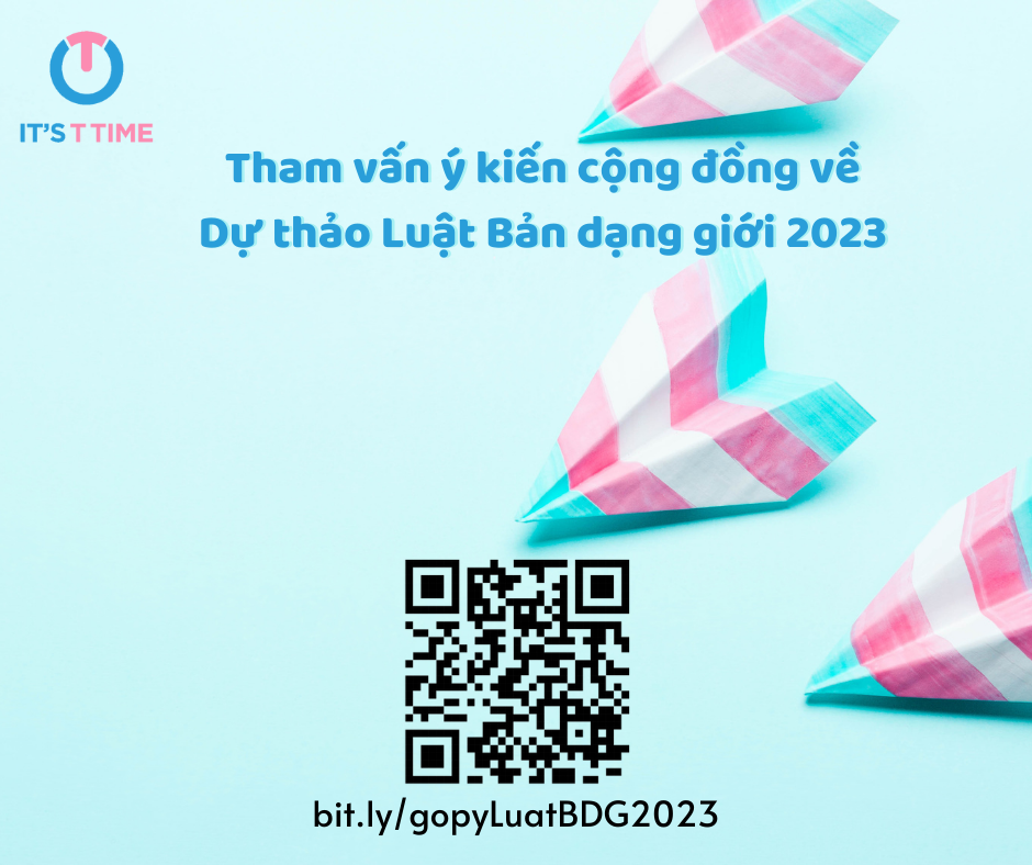 [SỰ KIỆN NỔI BẬT] DỰ THẢO LUẬT BẢN DẠNG GIỚI ĐANG TRONG GIAI ĐOẠN LẤY Ý KIẾN CỘNG ĐỒNG TỚI 15/02/2023