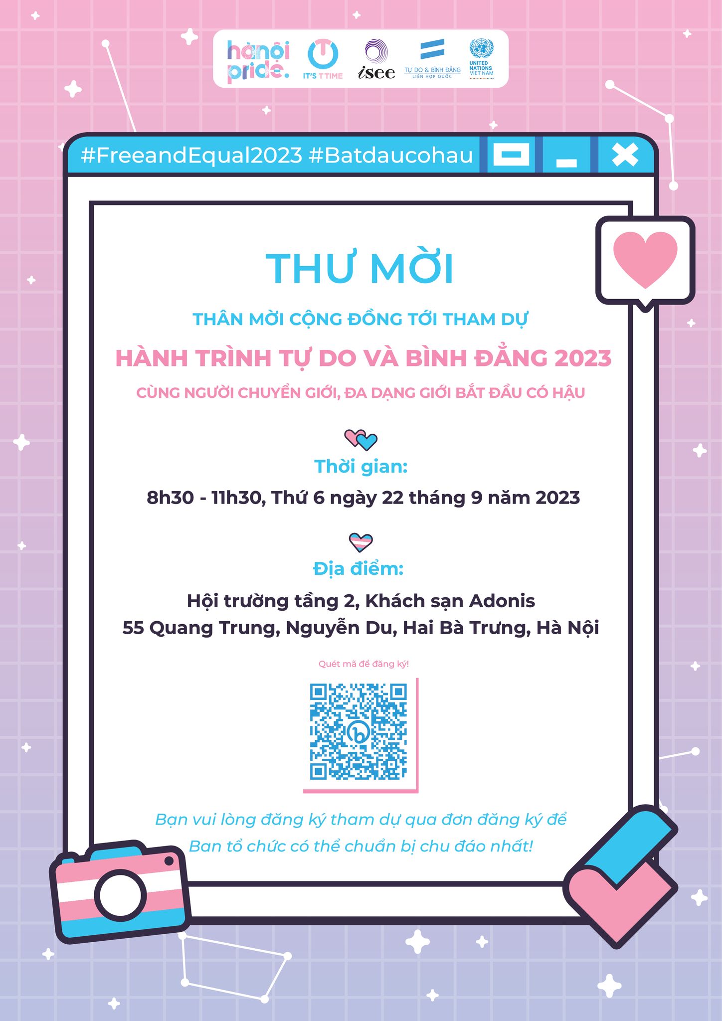 🎞️ HÀNH TRÌNH TỰ DO VÀ BÌNH ĐẲNG 2023 – BẮT ĐẦU CÓ HẬU CÙNG NGƯỜI CHUYỂN GIỚI, ĐA DẠNG GIỚI